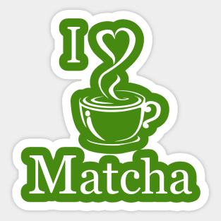 I Heart Matcha Sticker